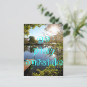 Ga buiten spelen briefkaart (Staand voorkant)
