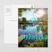 Ga buiten spelen briefkaart (Voorkant / Achterkant)
