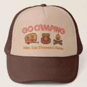 Ga Camping Trucker Hat Pet (Voorkant)