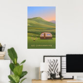 Ga Caravannen Reisposter Poster (Thuiskantoor)