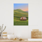 Ga Caravannen Reisposter Poster (Keuken)