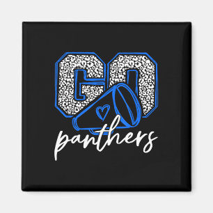 Ga Cheer Panthers School Sporten Naam Geest Terug Magneet