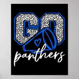 Ga Cheer Panthers School Sporten Naam Geest Terug Poster