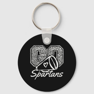 Ga Cheer Spartans Sportnaam Cadeaus Mannen Vrouwen Sleutelhanger