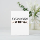 GA CHICAGO (zwarte schuif) Briefkaart (Staand voorkant)