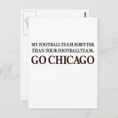 GA CHICAGO (zwarte schuif) Briefkaart (Voorkant / Achterkant)