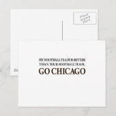 GA CHICAGO (zwarte schuif) Briefkaart (Voorkant / Achterkant)