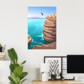 Ga Coasteering Reisposter Poster (Thuiskantoor)