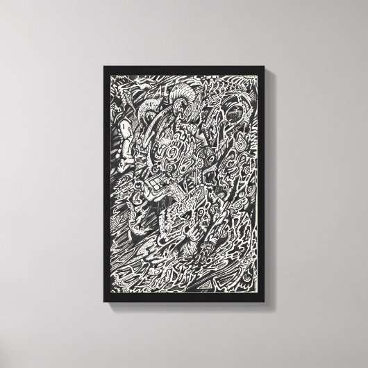 Ga, de Druk van het Canvas van het Man van Microdo (Voorkant)