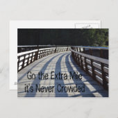 Ga de Extra Mile... Briefkaart (Voorkant / Achterkant)