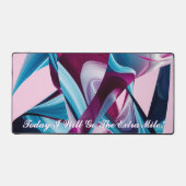 Ga de Extra Mile! Motiverende Geïnspireerde Abstra Bureaumat (Voorkant)