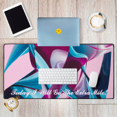 Ga de Extra Mile! Motiverende Geïnspireerde Abstra Bureaumat