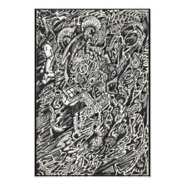 Ga, de Fotouitbreiding van het Man van de Microdot Foto Afdruk