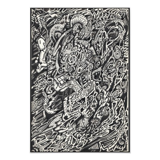 Ga, de Fotouitbreiding van het Man van de Microdot Foto Afdruk (Voorkant)