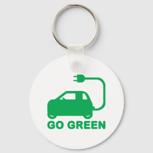 Ga de Groene Elektrische Auto's van de Aandrijving Sleutelhanger