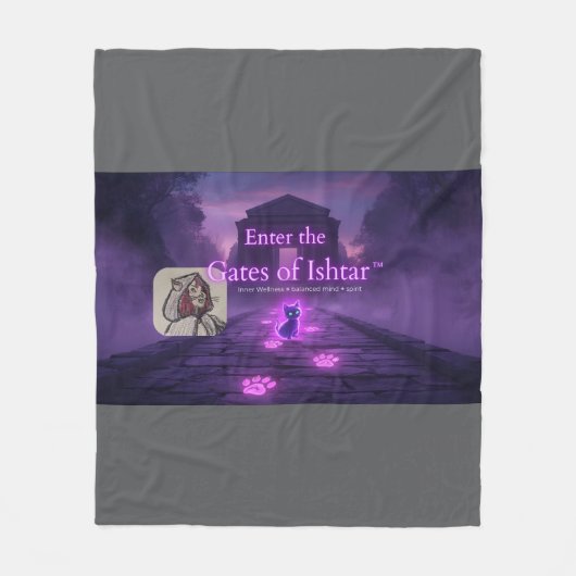 Ga de poorten van Ishtar binnen Fleece Deken (Voorkant)