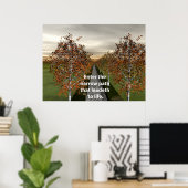 Ga de smalle weg in die naar het leven leidt. poster (Thuiskantoor)