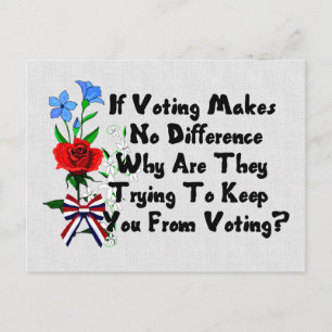 GA DE STEMMING WEG BRIEFKAART