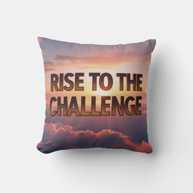 Ga de uitdaging aan (2) kussen (Voorkant)