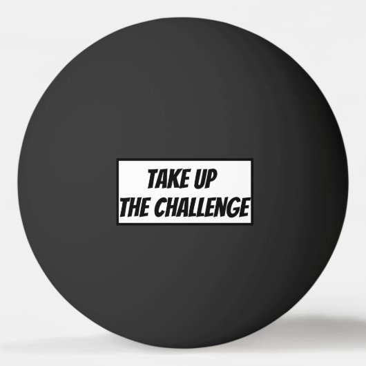 Ga de uitdaging aan - pingpongbal (Voorkant)