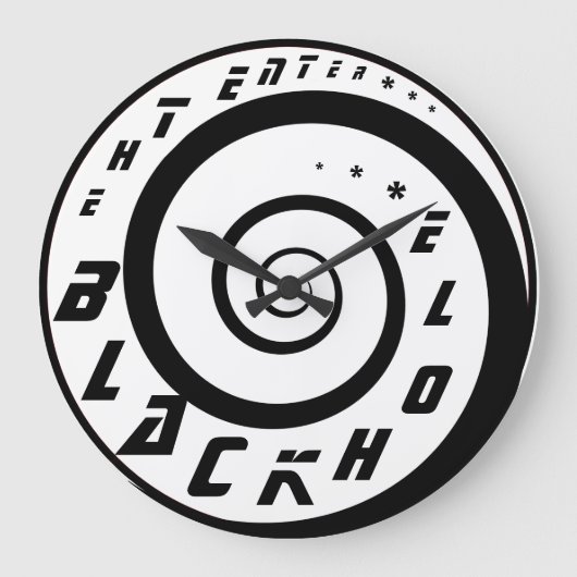 Ga de Zwarte Klok van de Muur van de Hole in! (Voorkant)