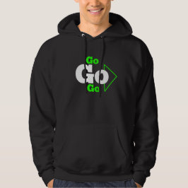 Ga design op een zwarte hoodie