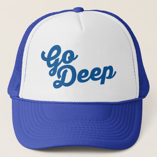 Ga diep - softball / honkbalhoed trucker pet (Voorkant)