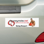 Ga dieper. bumpersticker (Op auto)
