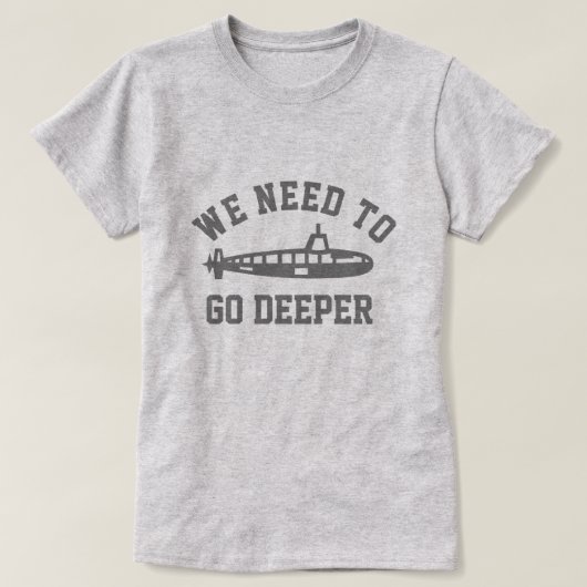 Ga dieper t-shirt (Design voorkant)