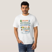 Ga dit weekend kamperen Avonturen T-shirt (Voorkant volledig)