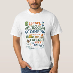 Ga dit weekend kamperen Avonturen T-shirt