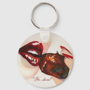 "Ga...diva!" Button Sleutelhanger