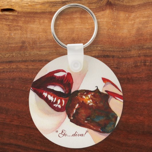 "Ga...diva!" Button Sleutelhanger (Voorkant)