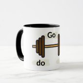 Ga Doen Het Motiverende Typografie Mok (Voorkant links)
