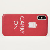 GA DOOR - Bagage - Grappige Rode Case-Mate iPhone Case (Achterkant (horizontaal))