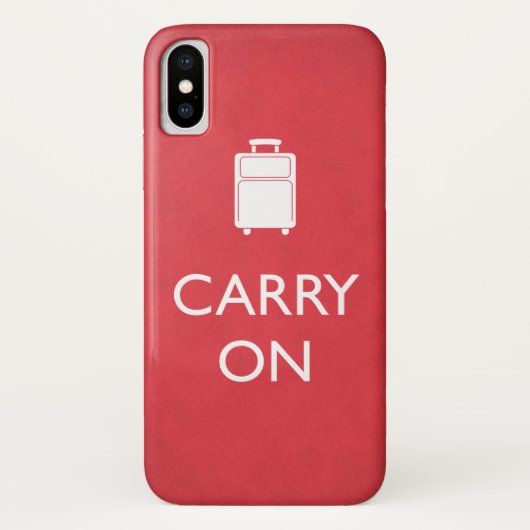 GA DOOR - Bagage - Grappige Rode Case-Mate iPhone Case (Achterkant)