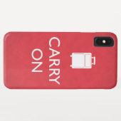 GA DOOR - Bagage - Grappige Rode Case-Mate iPhone Case (Achterkant (horizontaal))