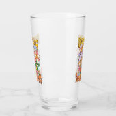 Ga door, blijf groeien | Paddenstoel & Bloemen Glas (Links)