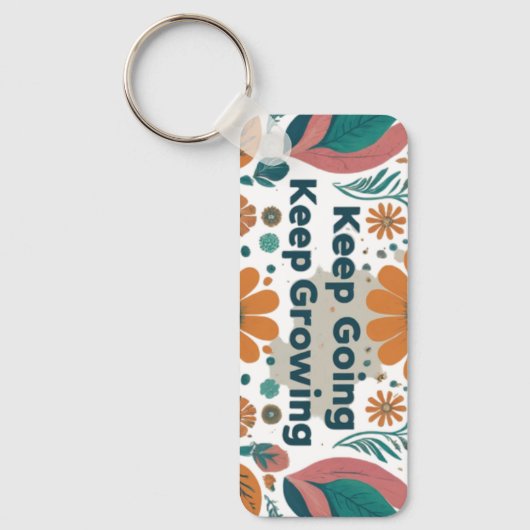 Ga door, blijf groeien sleutelhanger (Voorkant)