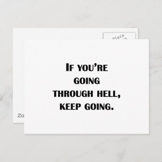 Ga door briefkaart (Voorkant / Achterkant)