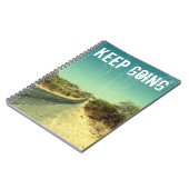 "Ga door"  foto van een weg Notitieboek (Linkerzijde)