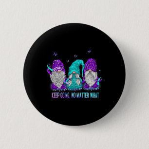 Ga door Geen probleem wat Gnome zelfmoordpreventie Ronde Button 5,7 Cm