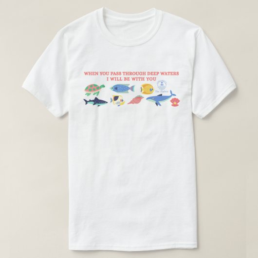 Ga door het T-shirt van Deep Waters (Design voorkant)