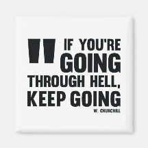 Ga door! - Inspirerend magneet