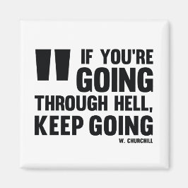 Ga door! - Inspirerend magneet