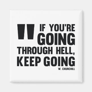 Ga door! - Inspirerend magneet