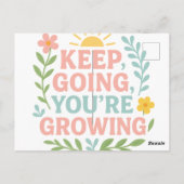 Ga door, je groeit briefkaart (Achterkant)