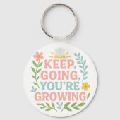 Ga door, je groeit sleutelhanger (Voorkant)