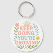 Ga door, je groeit sleutelhanger (Achterkant)