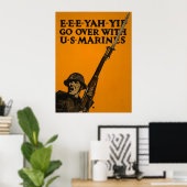 Ga door met Amerikaanse mariniers Poster (Thuiskantoor)